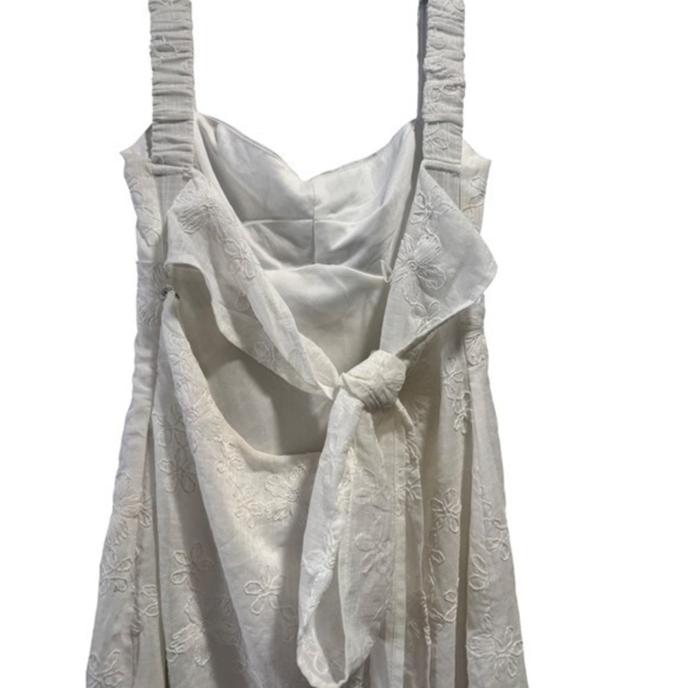 Princess Polly Maisone Broderie maxi Square Neck Spaghetti Straps Tie Back 4 - Picture 5 of 8